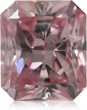 0.66 Carat Natural Fancy Intense Pink Loose Diamond Radiant Shape, I1, GIA Certified Fancy Gift Loose Stone Diamonds For Jewelry Making For Personalized Jewelry Precious Gemstones Diamonds For Crafts