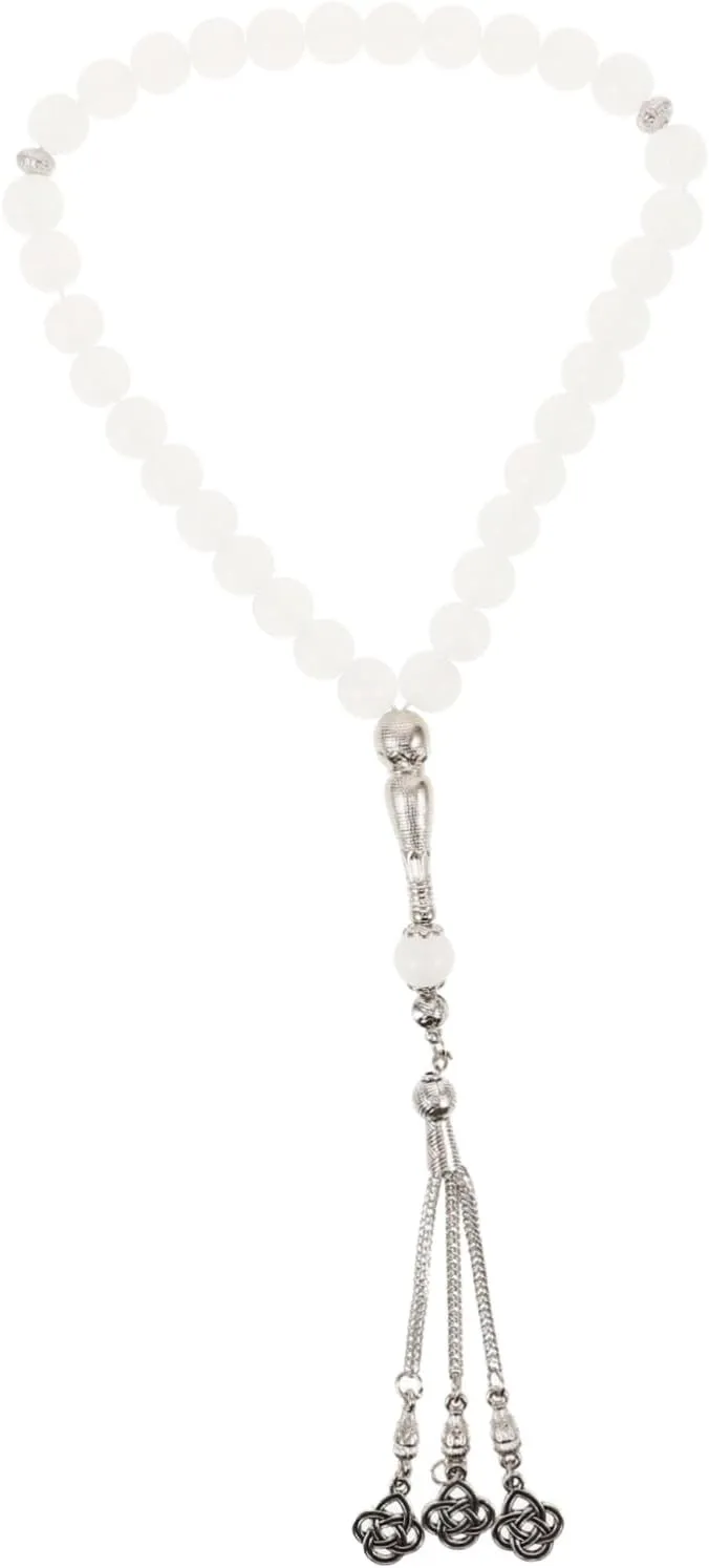 1 String Agate Bead Bracelet Tasbih Bracelet Handheld Prayer Beads Rosary Necklace Ornament