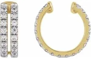 14K Yellow 1/2 CTW Lab-Grown Diamond Ear Cuff