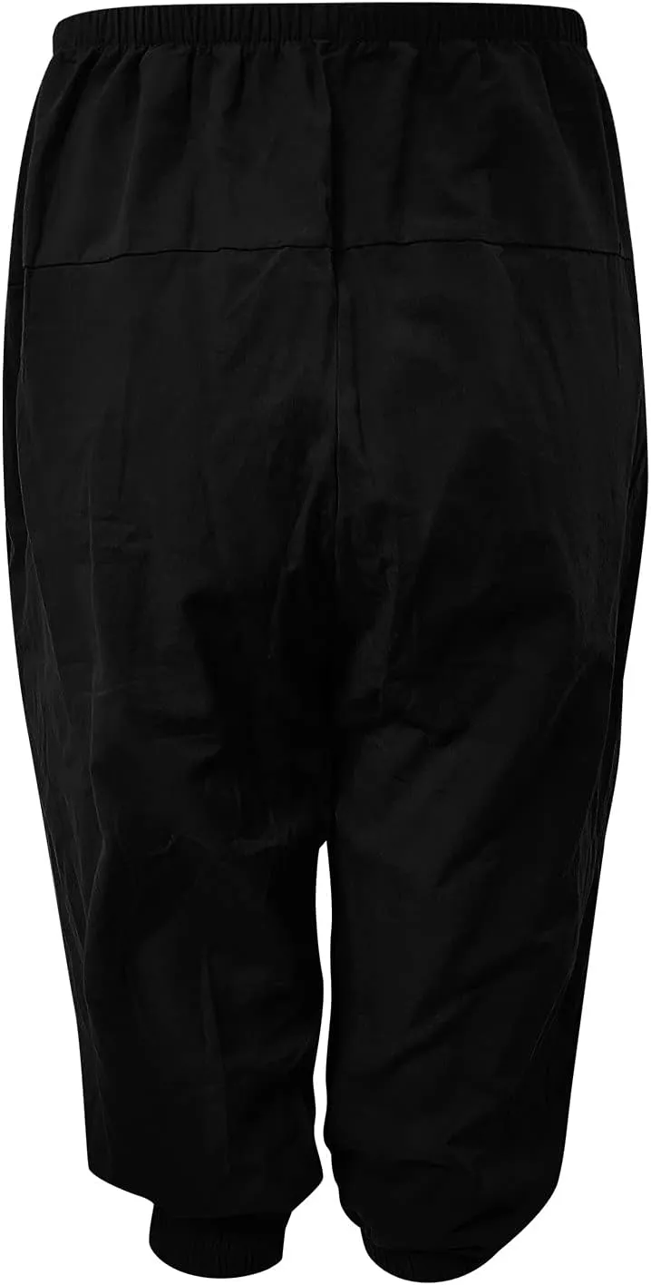 2024 Women's Soft Stretch Yoga Pants Summer Cotton Linen Capris Drawstring Workout Sweatpants Causal Lounge Pants Trousers
