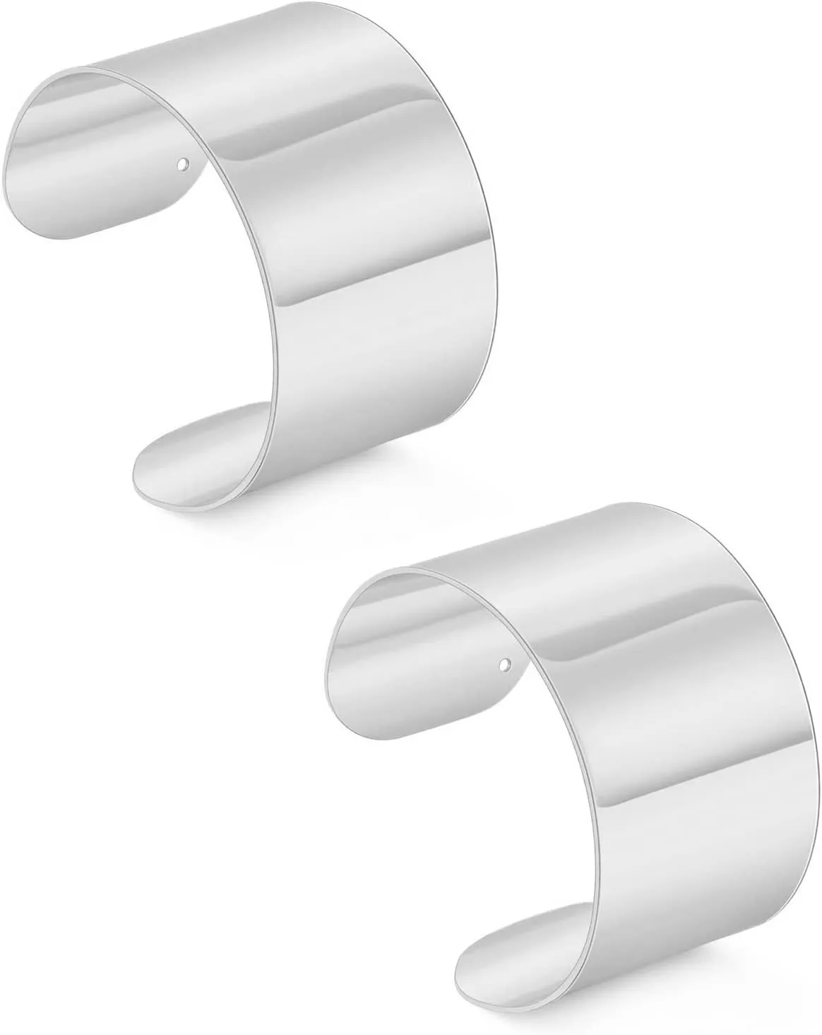 2Pcs Cuff Bangle Bracelet for Women Gold Cuff Bracelets Open Wide Wire Bracelets Adjustable Tone Wrist Cuff Wrap Bracelet