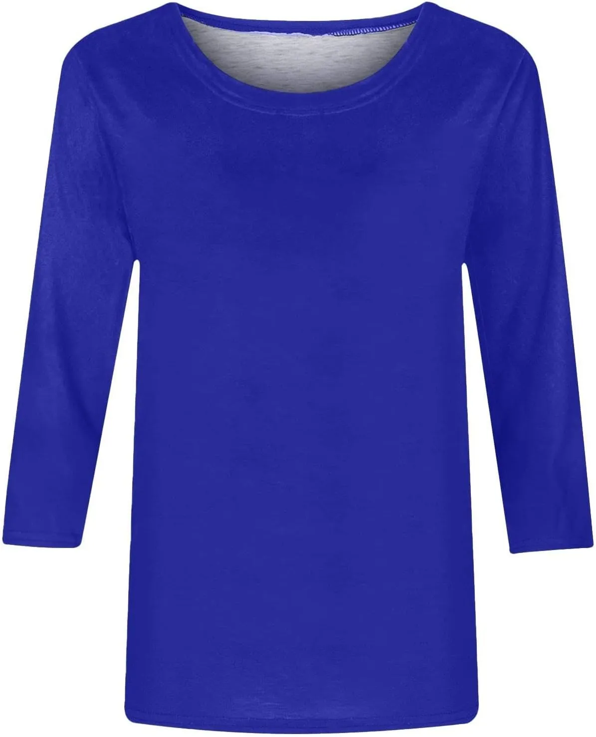 3/4 Length Sleeve Shirts for Women 2024 Casual Summer Blouses Three Quarter Length Crewneck Cute Tops Loose Pullover