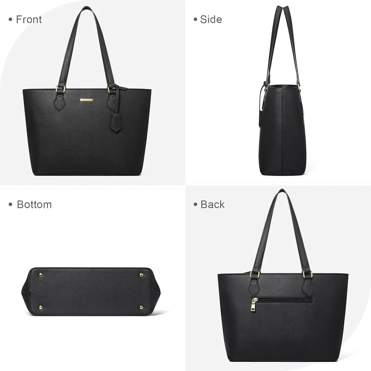 4PCS Women Fashion Handbags Purses Wallet Shoulder Bags Casual Tote Bag Crossbody Bags, Handbag Set Gift for Ladies Girls