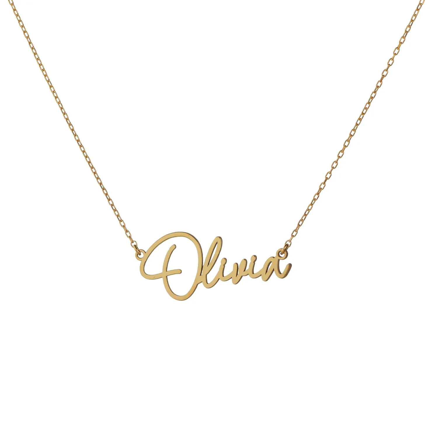 8k Solid Gold Custom Made Pendant Personalized Jewelry, Personalized Name Necklace Pendant, Name Necklace Personalized, Adjustable Chain by HStudio
