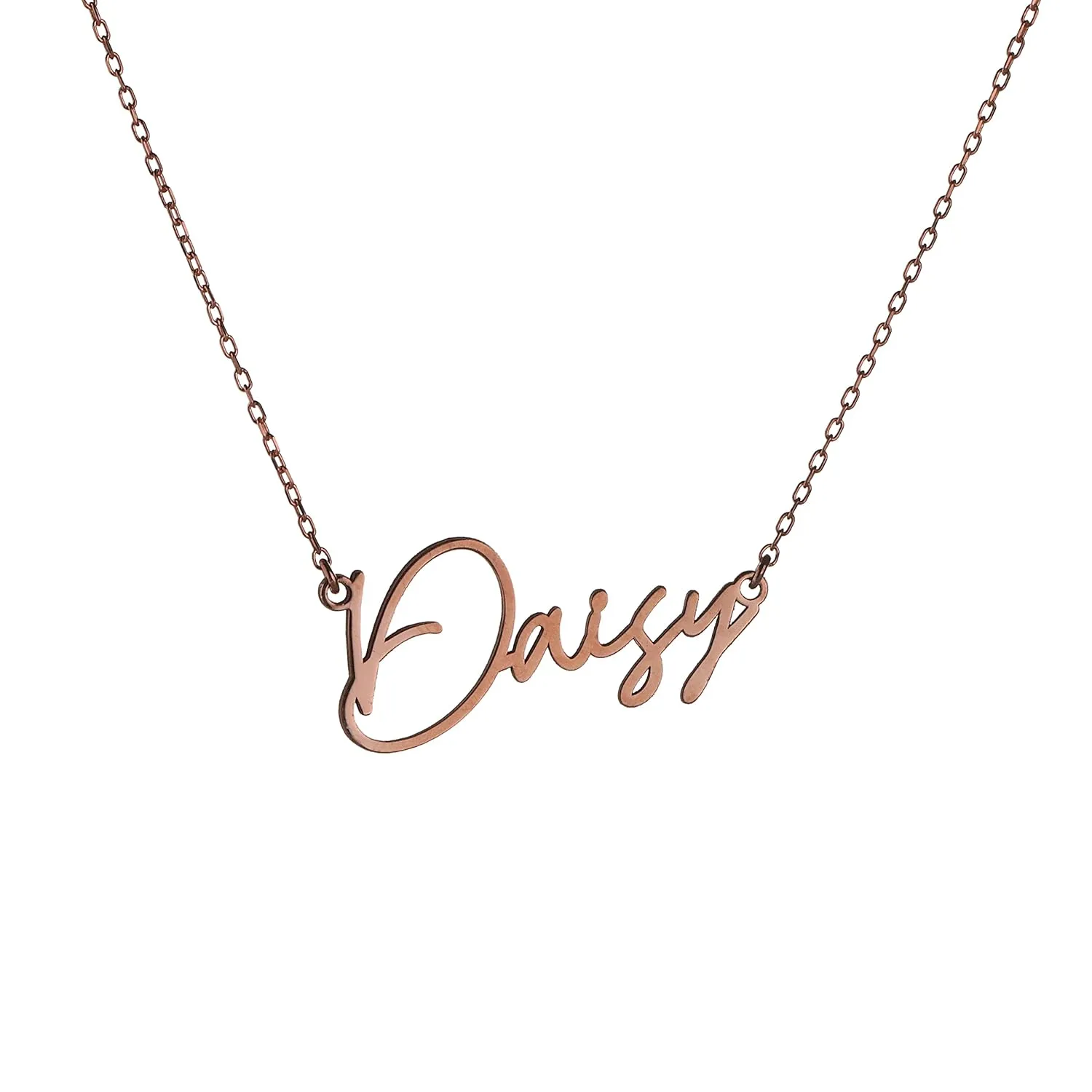 8k Solid Gold Customize Any Name Necklace Personalized, Custom Made Pendant Personalized Jewelry, Personalized Name Necklace Sterling Silver Pendant, Adjustable Chain by HStudio