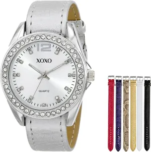 Accutime XOXO Women's XO9062 Analog Display Analog Quartz Grey Watch
