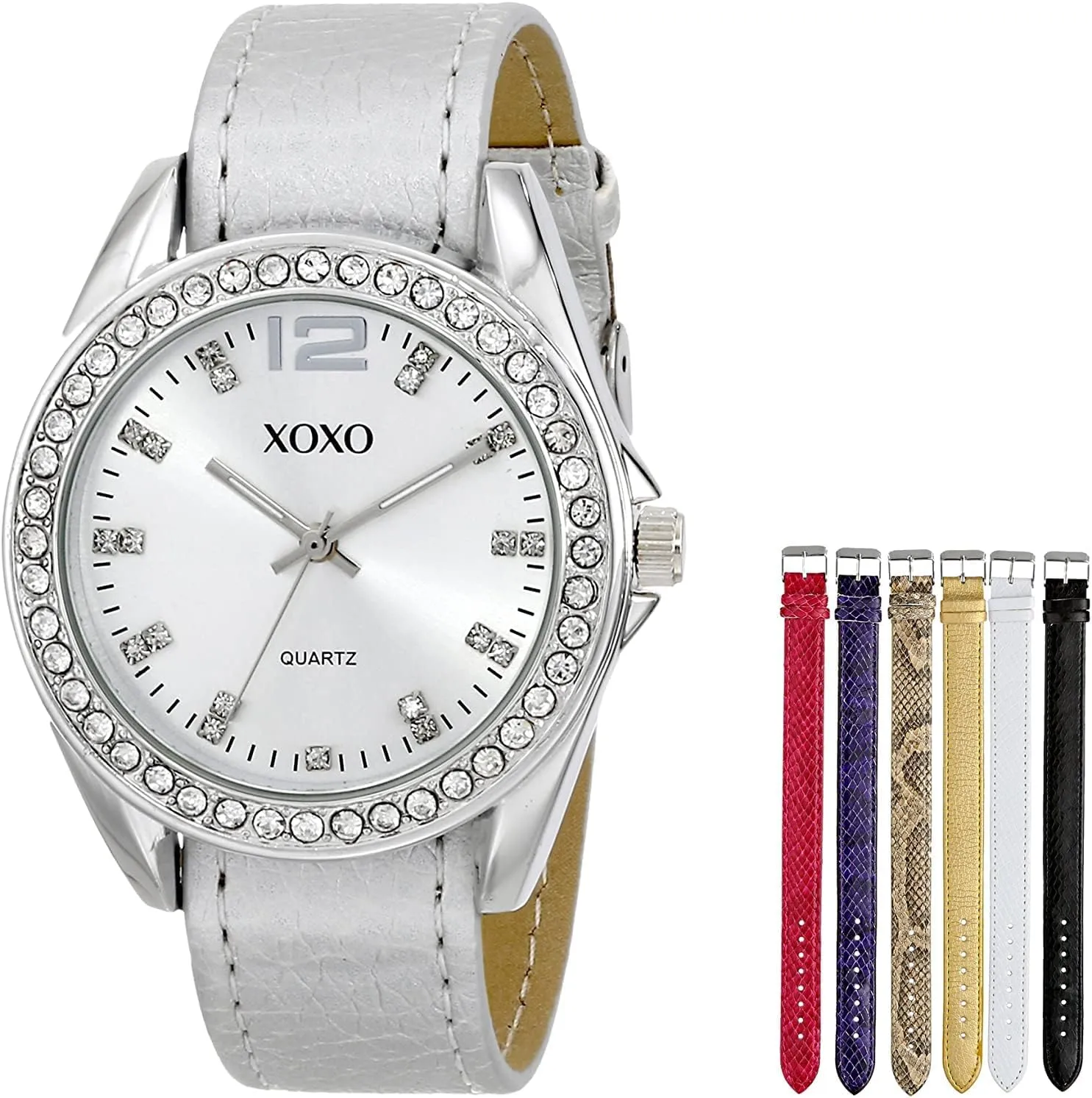 Accutime XOXO Women's XO9062 Analog Display Analog Quartz Grey Watch
