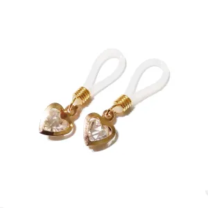 Adjustable Nipple Nooses with Gold Heart - Boho Non Pierced Body Jewelry - Fake Nipple Piercing