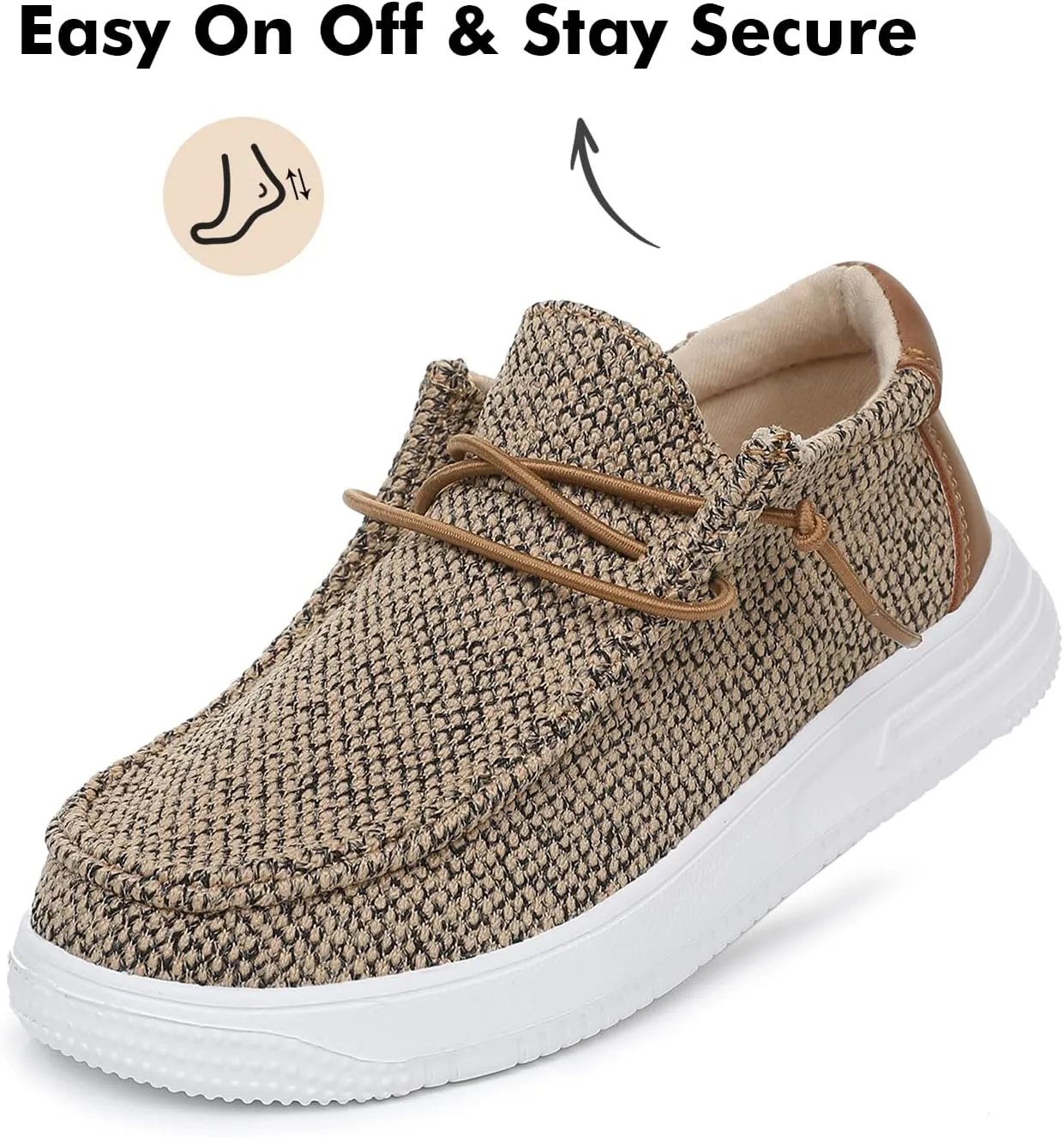 Ahannie Kids Slip On Loafers for Boys and Girls ?C Casual Shoes Lightweight Breathable Dress Shoes for Toddler, Little Kid, Big Kid