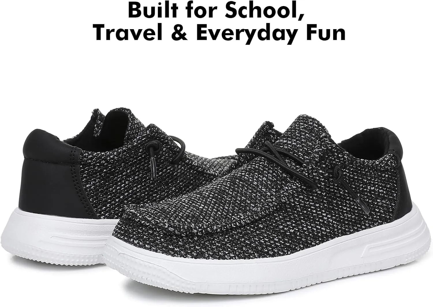 Ahannie Kids Slip On Loafers for Boys and Girls ??Casual Shoes Lightweight Breathable Dress Shoes for Toddler, Little Kid, Big Kid
