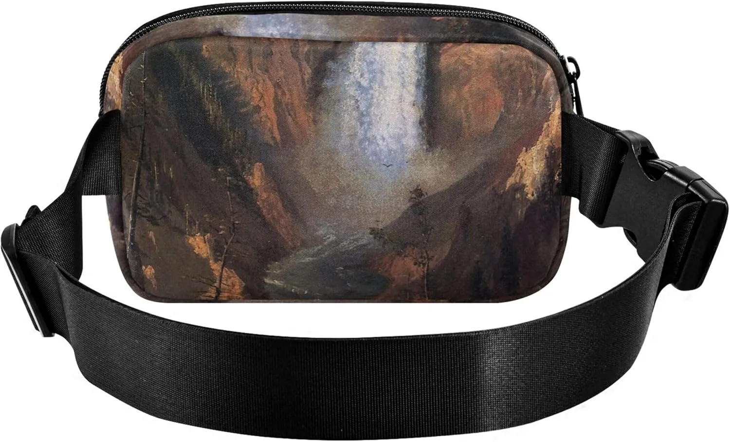 Albert Bierstadt Yellowstone Falls Fanny Pack for Women Hiking Everywhere Belt Bag Waterproof Waist Pouches for Men