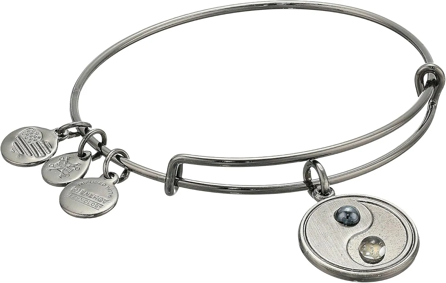 Alex and Ani Two-Tone Yin Yang Bangle Bracelet