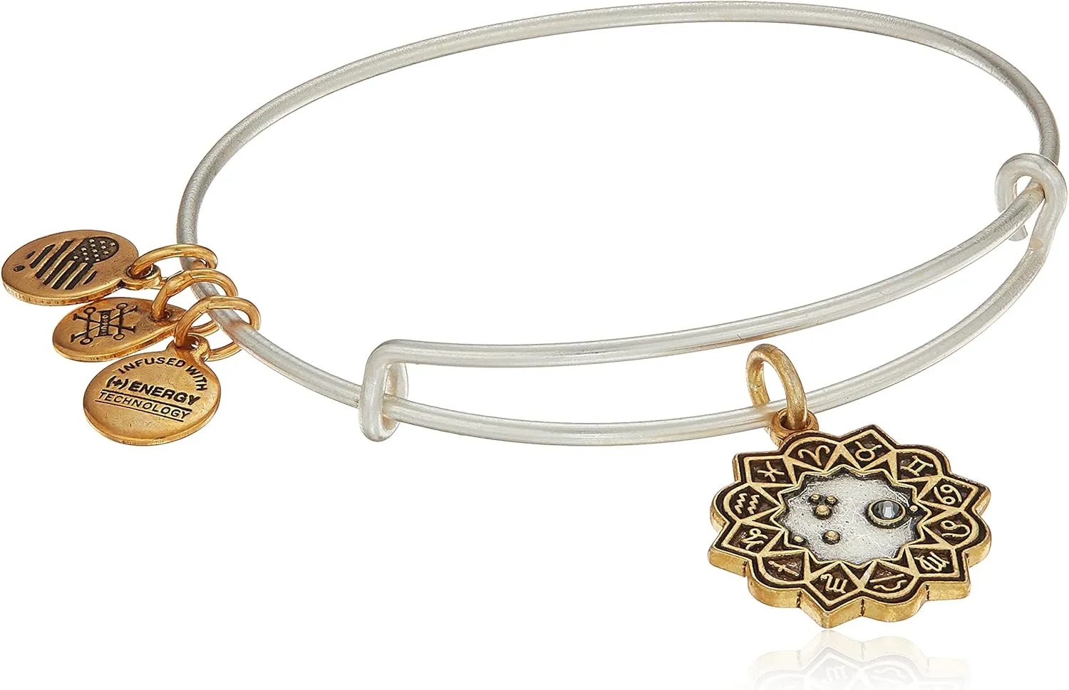 Alex and Ani Women's Aries Two Tone Bangle Bracelet