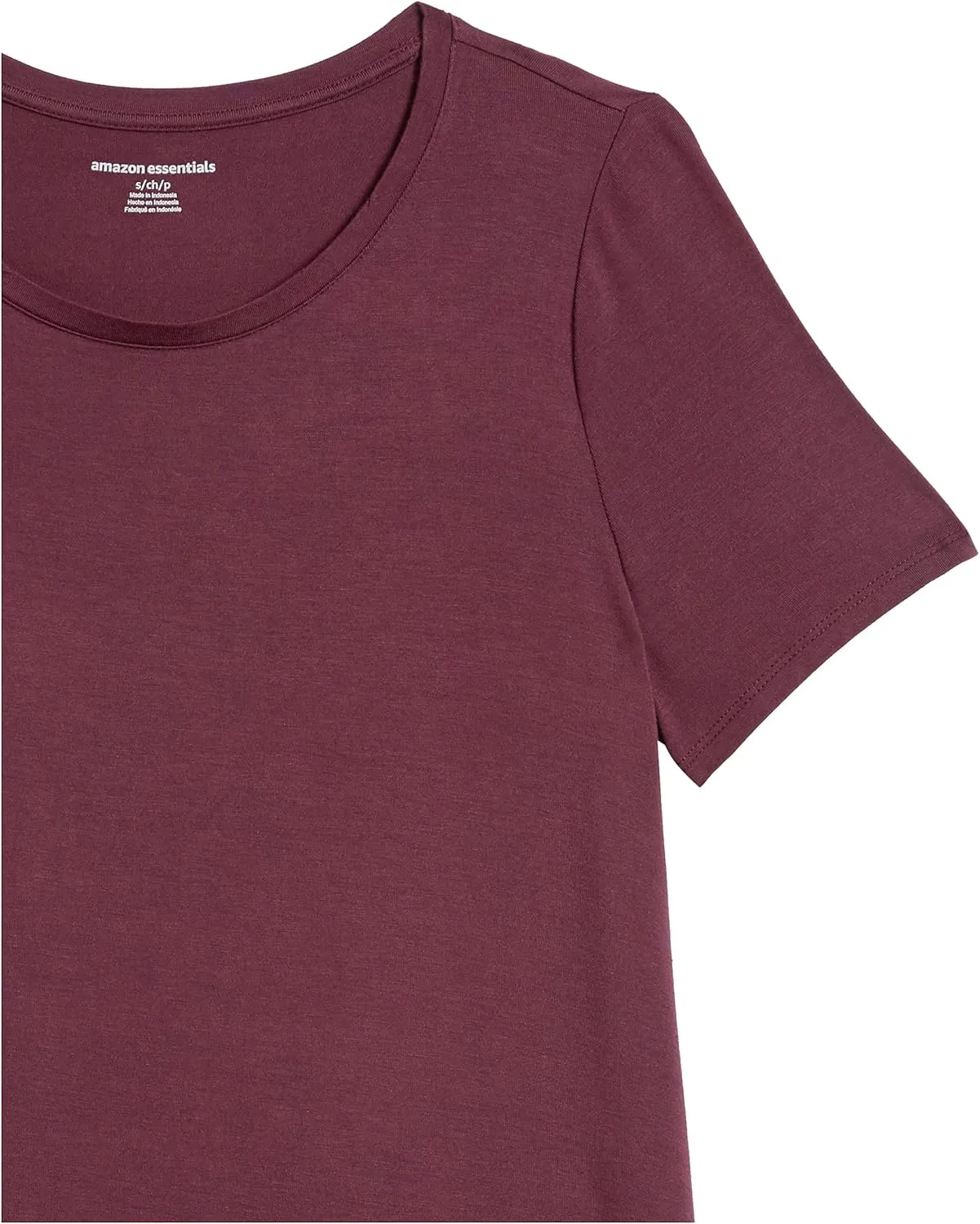 Amazon Essentials Women's Relaxed-Fit Short-Sleeve Scoopneck Swing T-Shirt (Available in Plus Size)