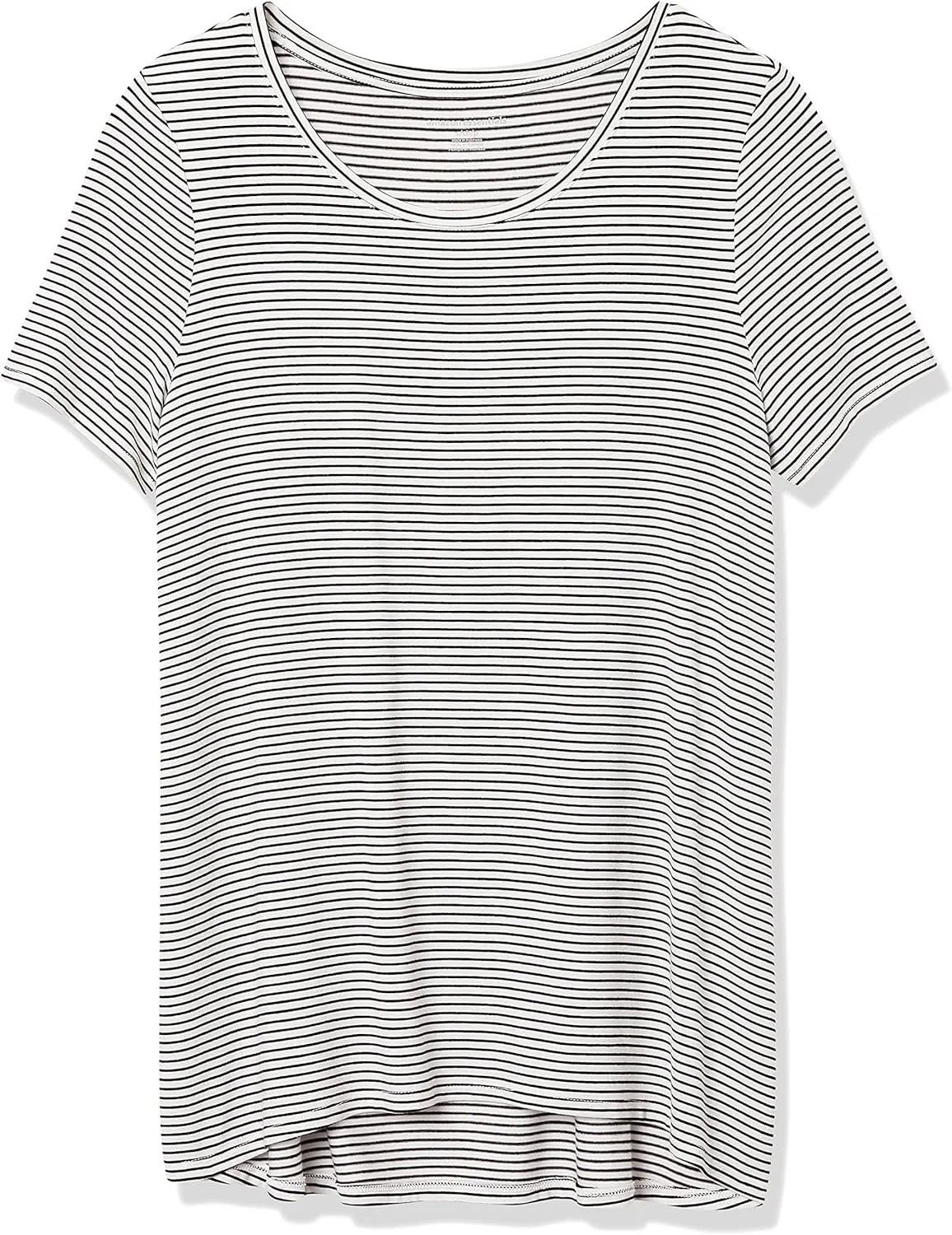 Amazon Essentials Women's Relaxed-Fit Short-Sleeve Scoopneck Swing T-Shirt (Available in Plus Size)