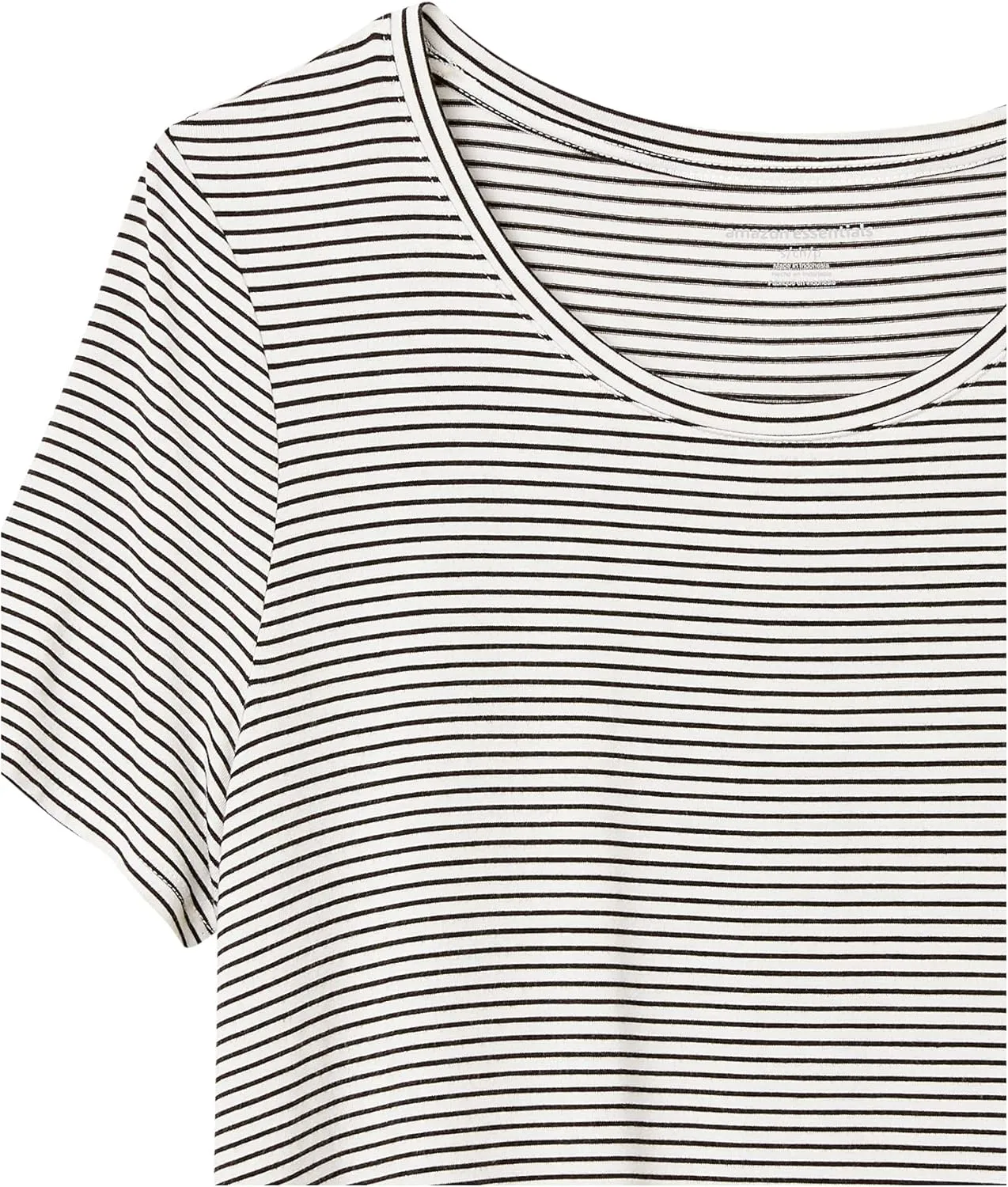 Amazon Essentials Women's Relaxed-Fit Short-Sleeve Scoopneck Swing T-Shirt (Available in Plus Size)