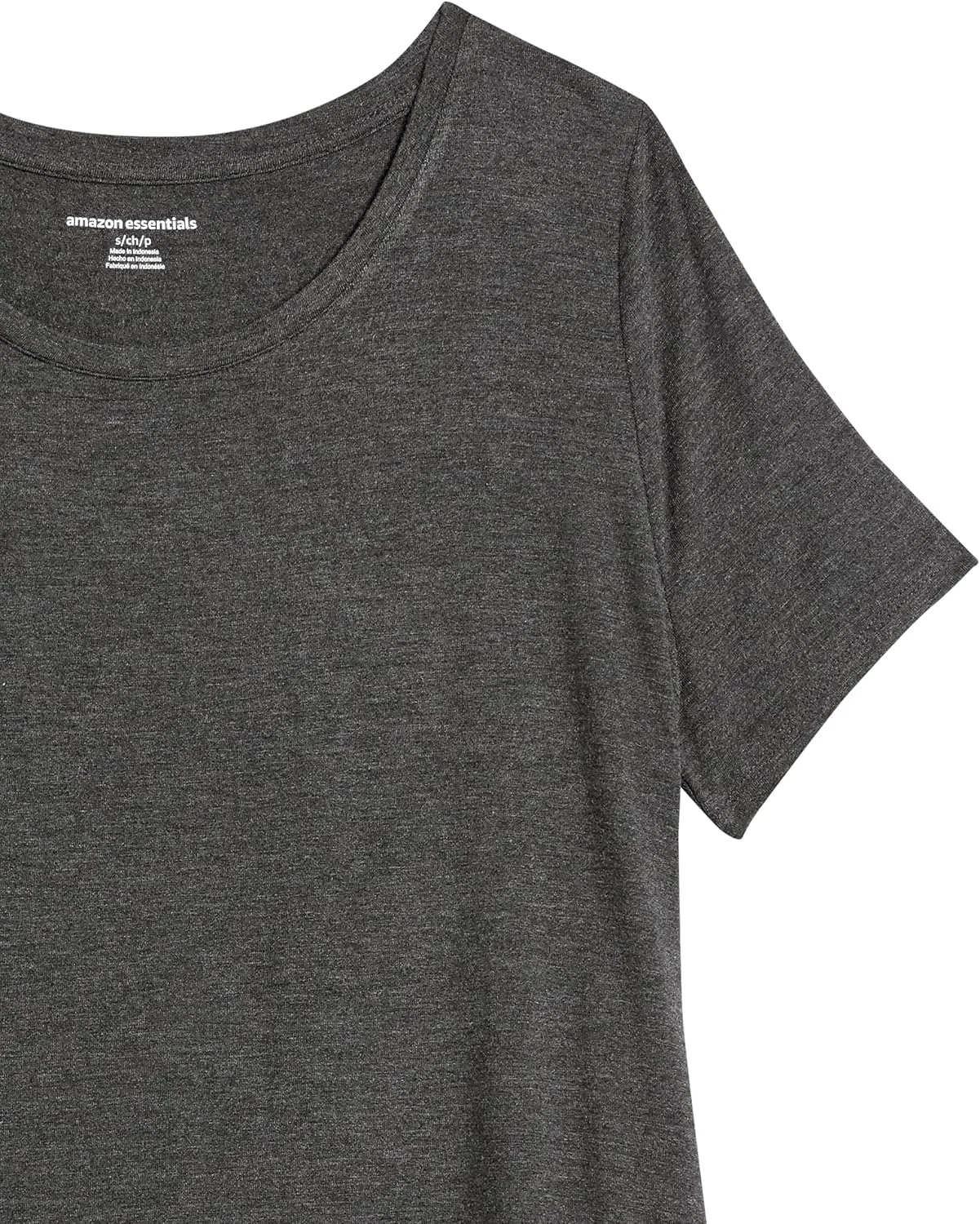 Amazon Essentials Women's Relaxed-Fit Short-Sleeve Scoopneck Swing T-Shirt (Available in Plus Size)