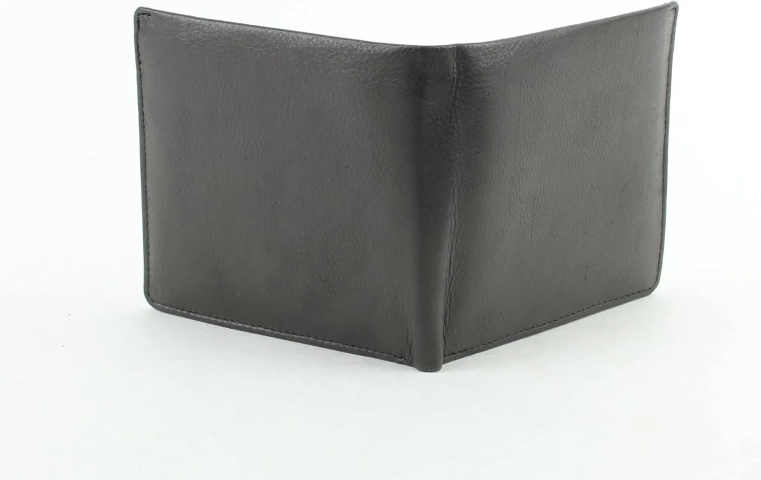 American Bison Slim Genuine Leather Bifold Wallet for Men  Secure RFID Blocking Men's Wallet  Durable & Classic Style (Black)