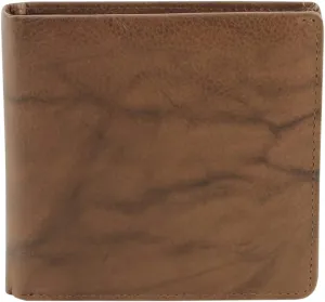 American Bison Slim Genuine Leather Bifold Wallet for Men  Secure RFID Blocking Men's Wallet  Durable & Classic Style (Tan)