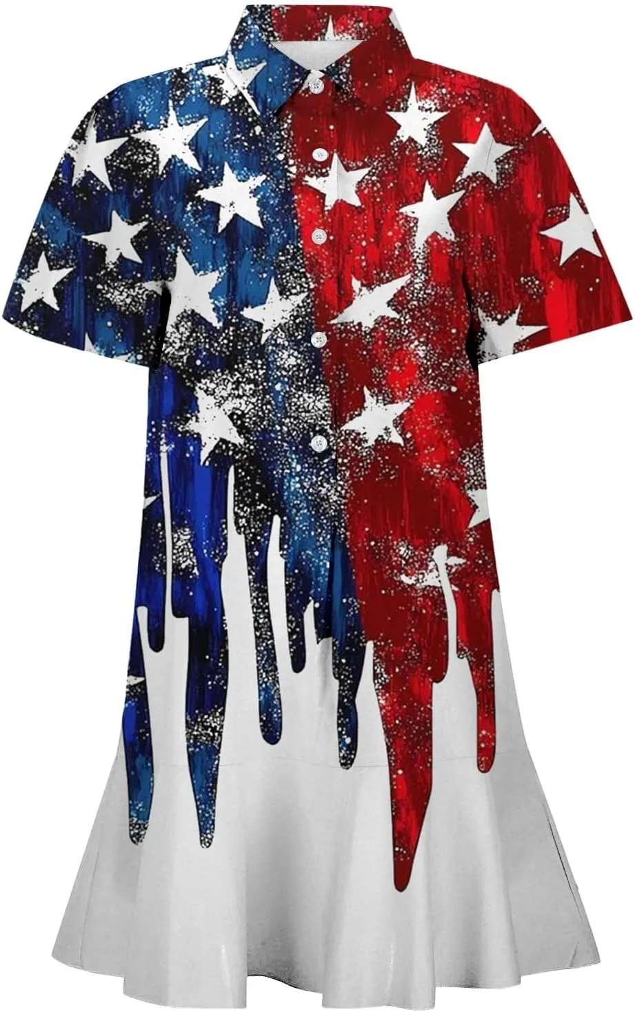 American Flag Dress for Women 4th of July Outfits Patriotic Dress Fourth of July Outfit Summer Boho Beach Sundresses