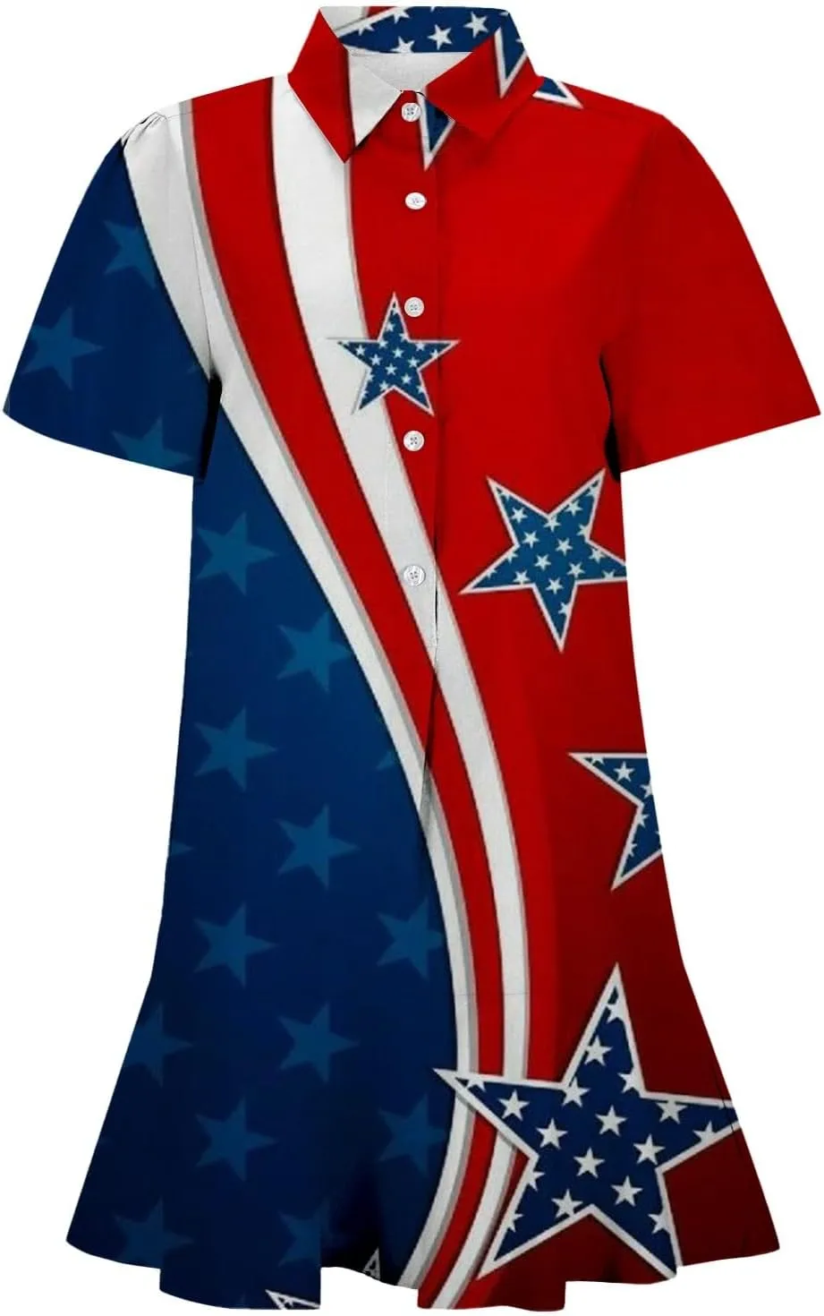American Flag Dress for Women 4th of July Outfits Patriotic Dress Fourth of July Outfit Summer Boho Beach Sundresses