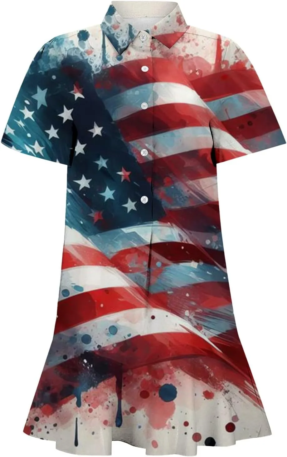 American Flag Dress for Women 4th of July Outfits Patriotic Dress Fourth of July Outfit Summer Boho Beach Sundresses