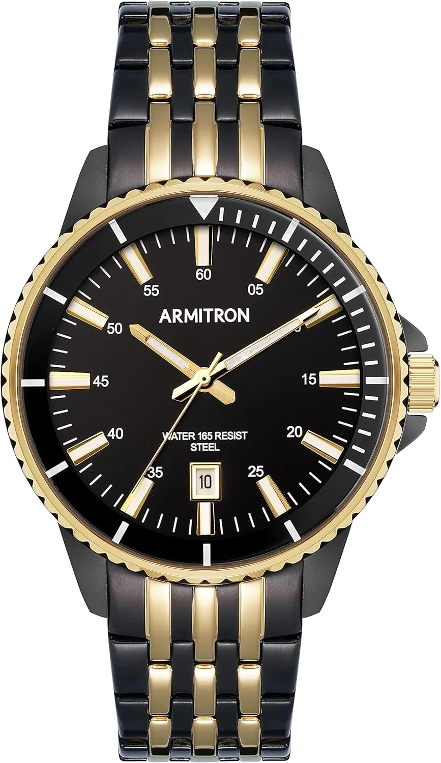 Armitron Men's Date Function Two-Tone Bracelet Watch, 20/5414