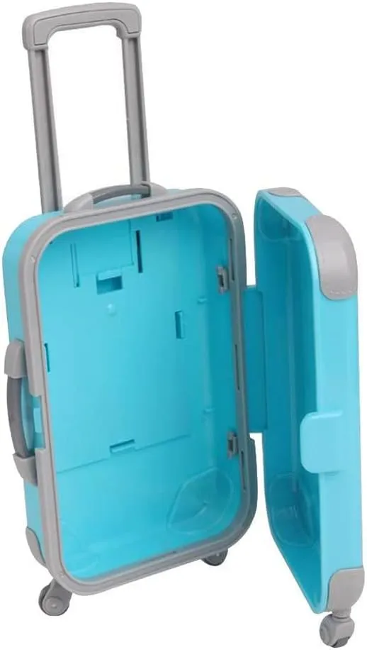 asky Mini Plastic Travel Bag Suitcase Luggage Cute Holder Case Suitcase for Children Dolls
