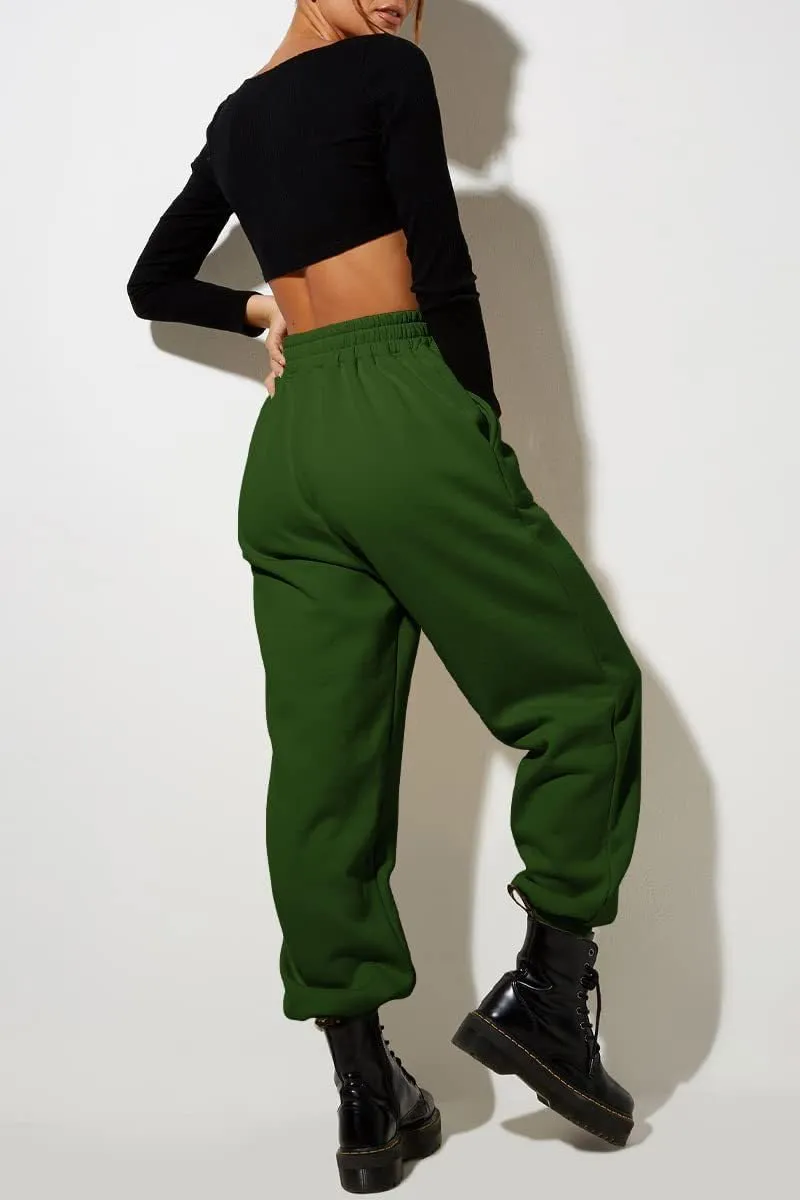 Baggy Sweatpants for Women 2024 High Waisted Casual Workout Joggers Pants Y2k Trendy Lounge Trousers Bottoms Pockets