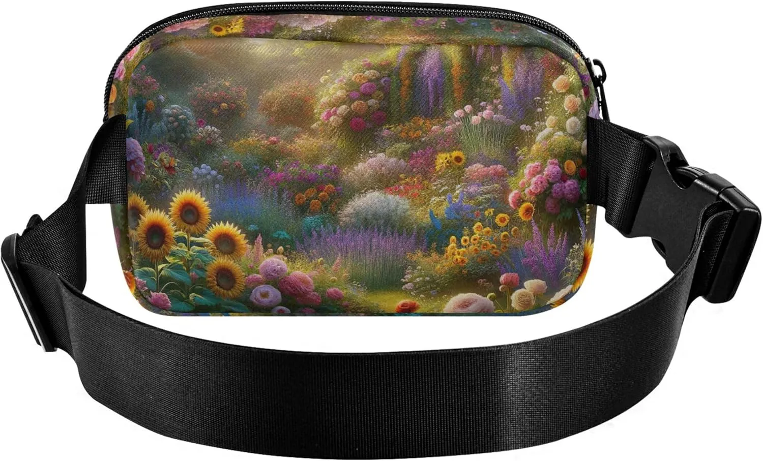 Beautiful Floral Blooming Valley Fanny Pack for Women Waterproof Hip Pack Belt Bag Cute Waist Purse for Women