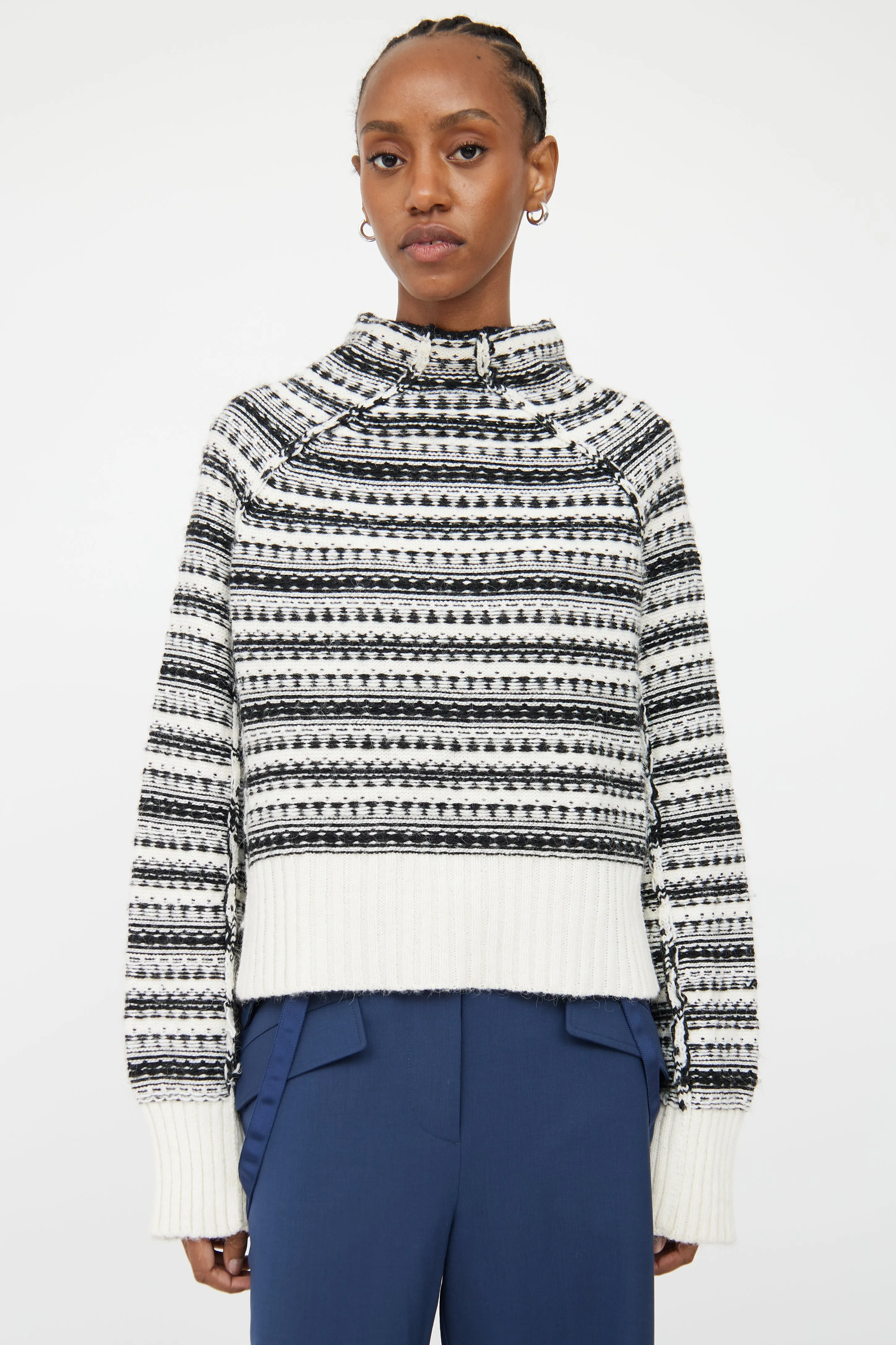 Black & White Inside Out Sweater