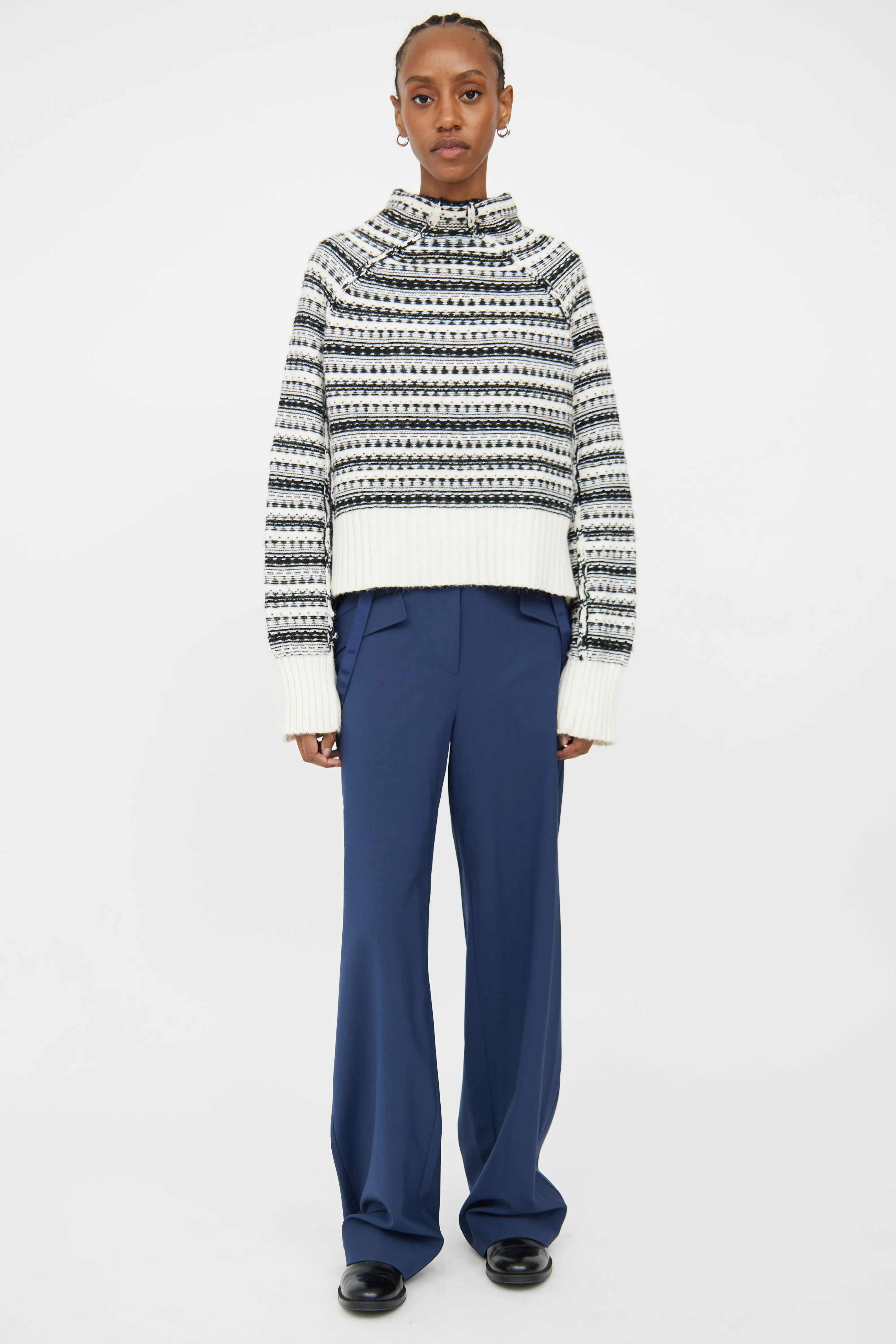 Black & White Inside Out Sweater
