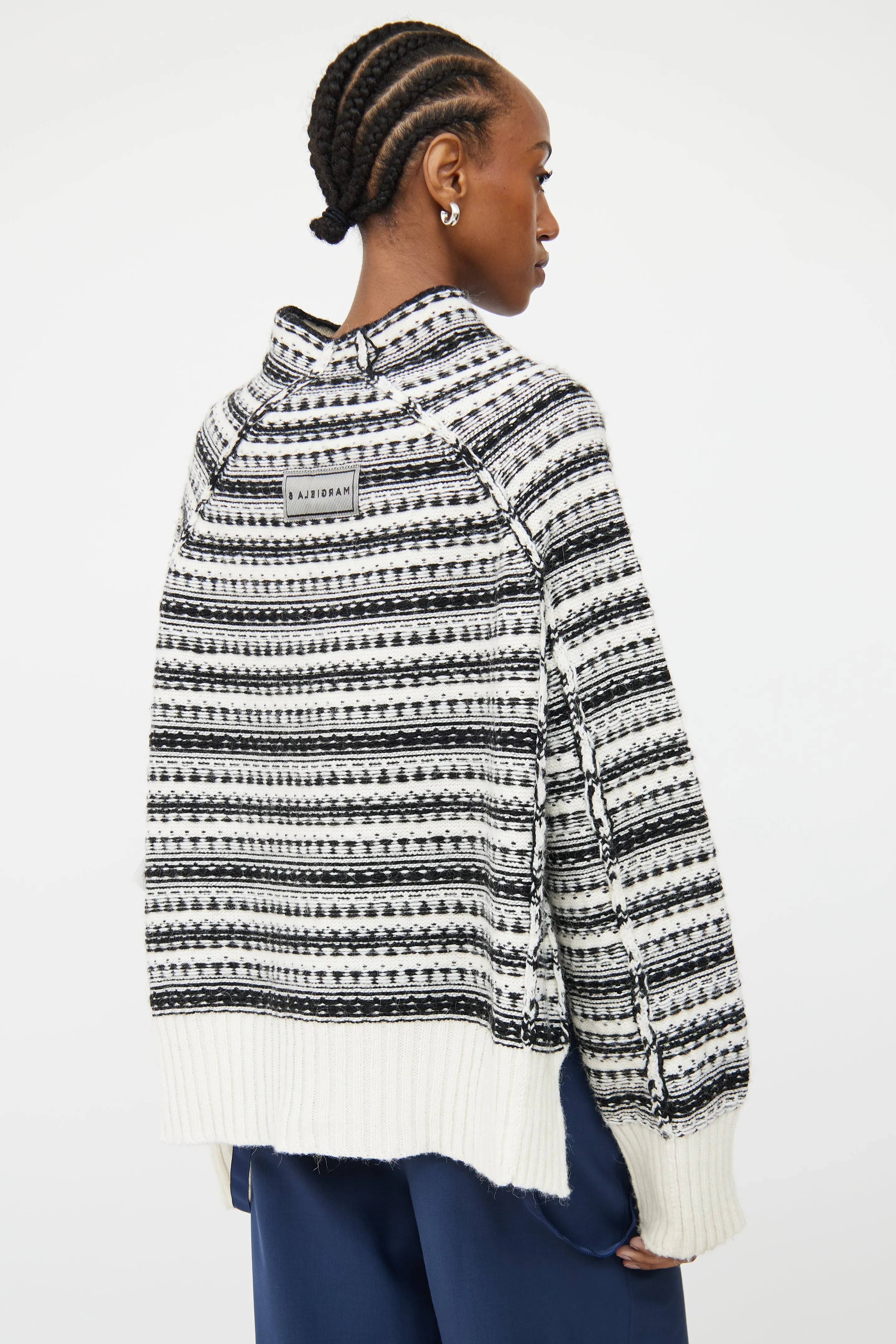 Black & White Inside Out Sweater