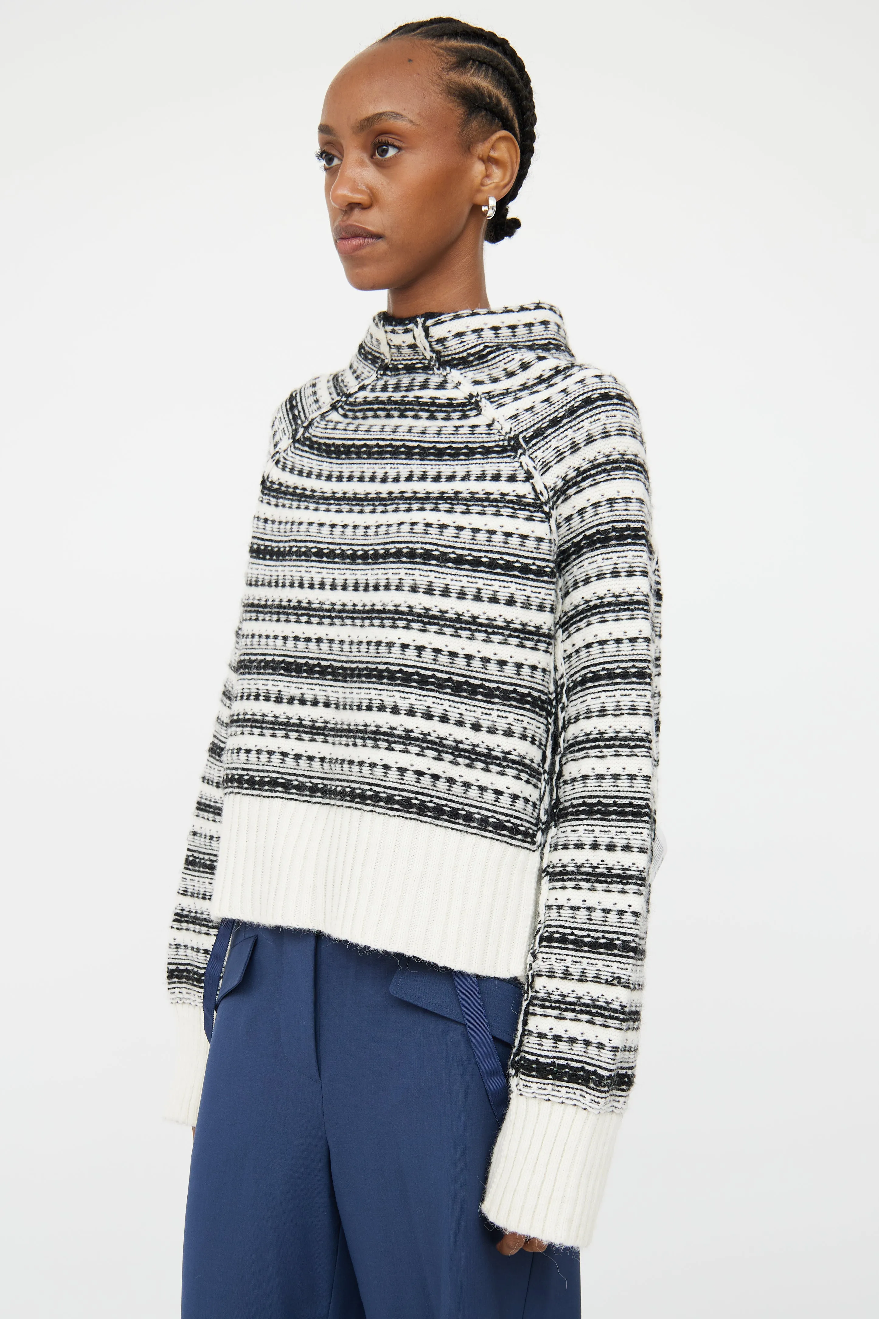 Black & White Inside Out Sweater