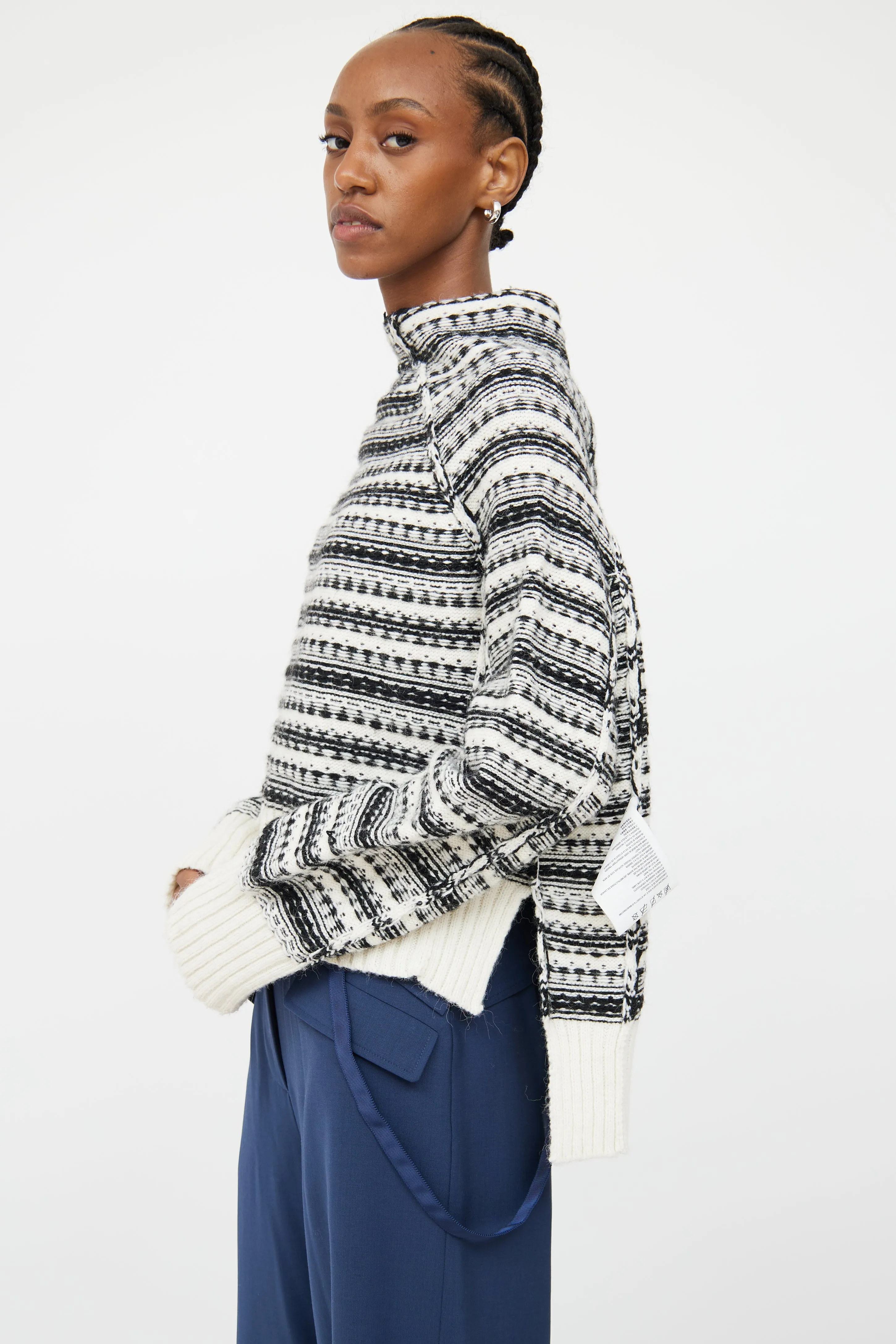 Black & White Inside Out Sweater
