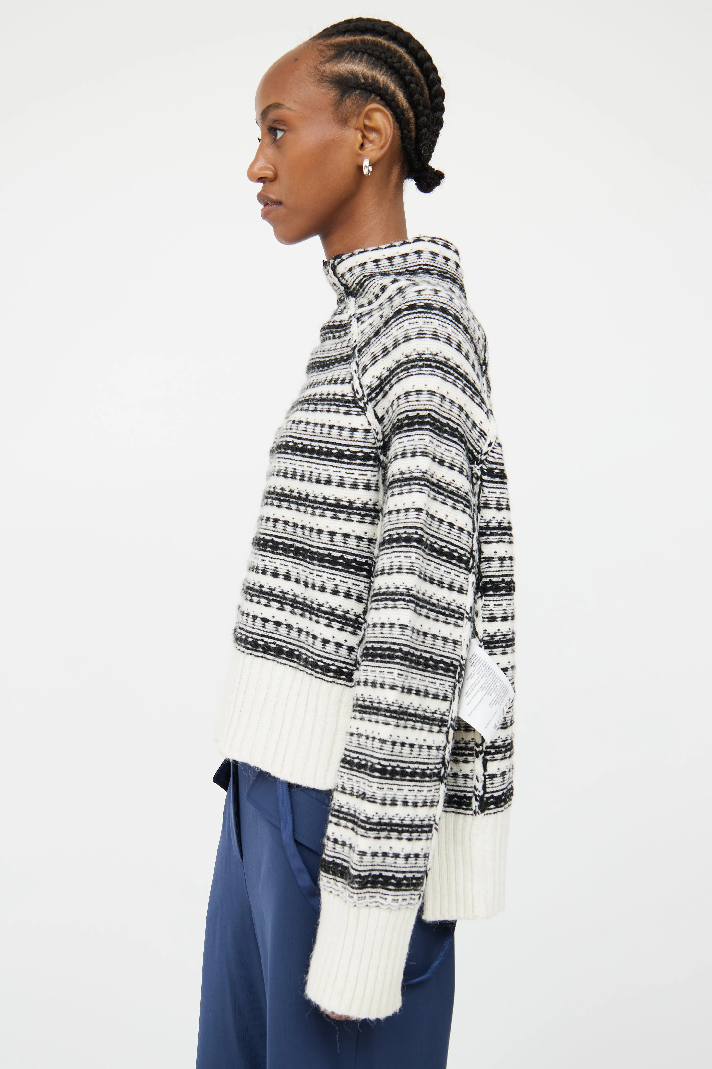 Black & White Inside Out Sweater