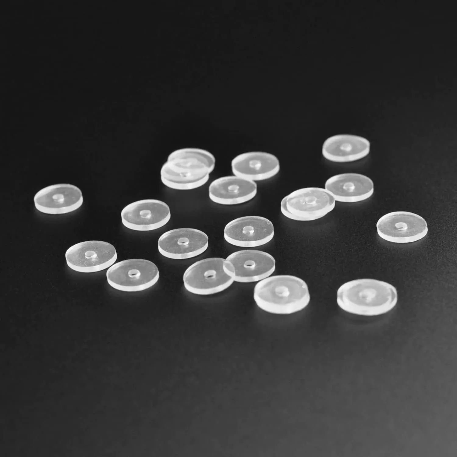 Bloomfall Clear Piercing Disc for Nose Piercing Bump Treatment, Silicone Earrings for Keloids Healing Pads