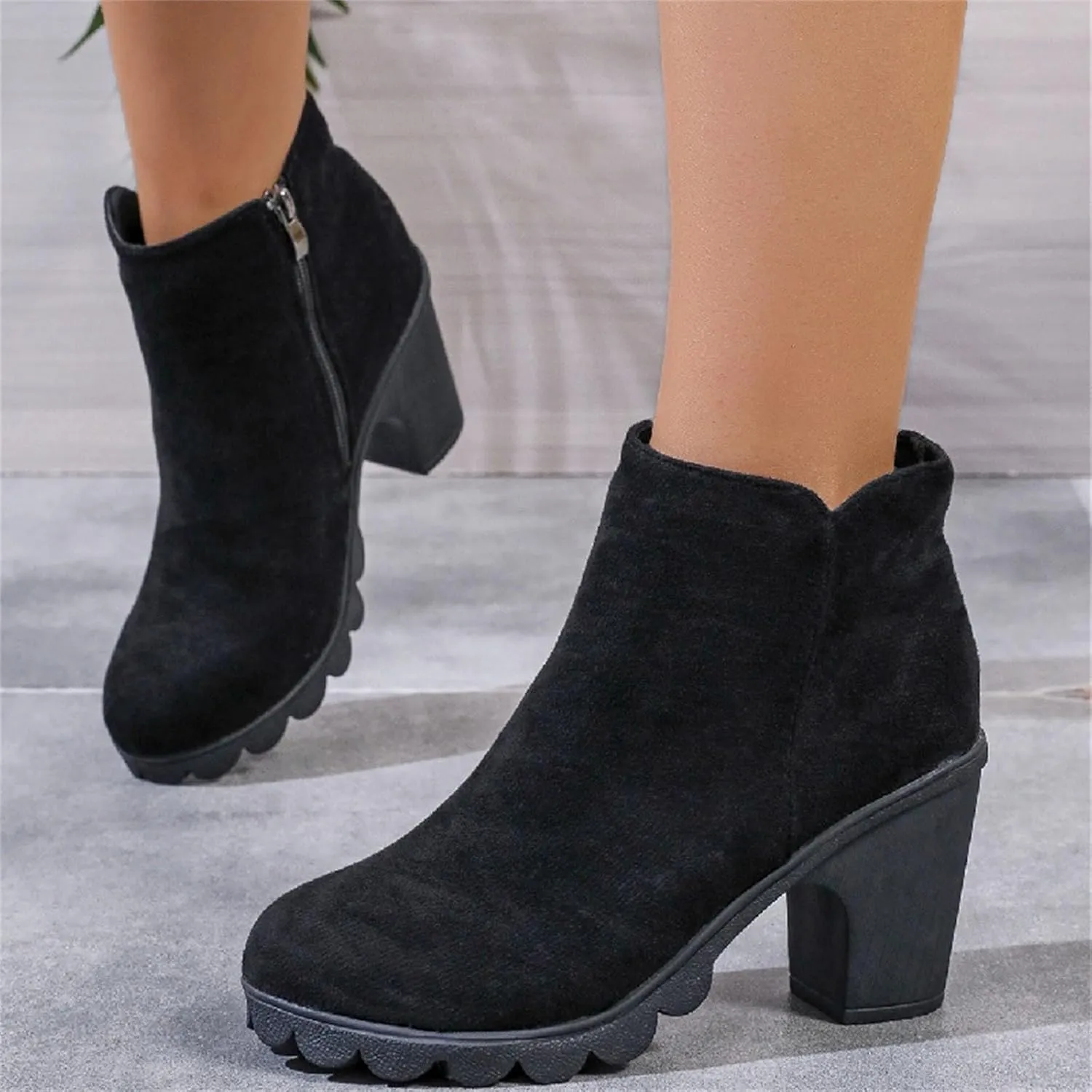 Brown Ankle Boots Botas Negras Para Mujer Women Leather Boots Women Wide Width Womens Leather Booties and Ankle Boots Women Lace Up Buckle Belt High Heels Platform Ankle Boots