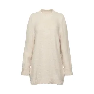 Brushed Finish Knitwear in Milk