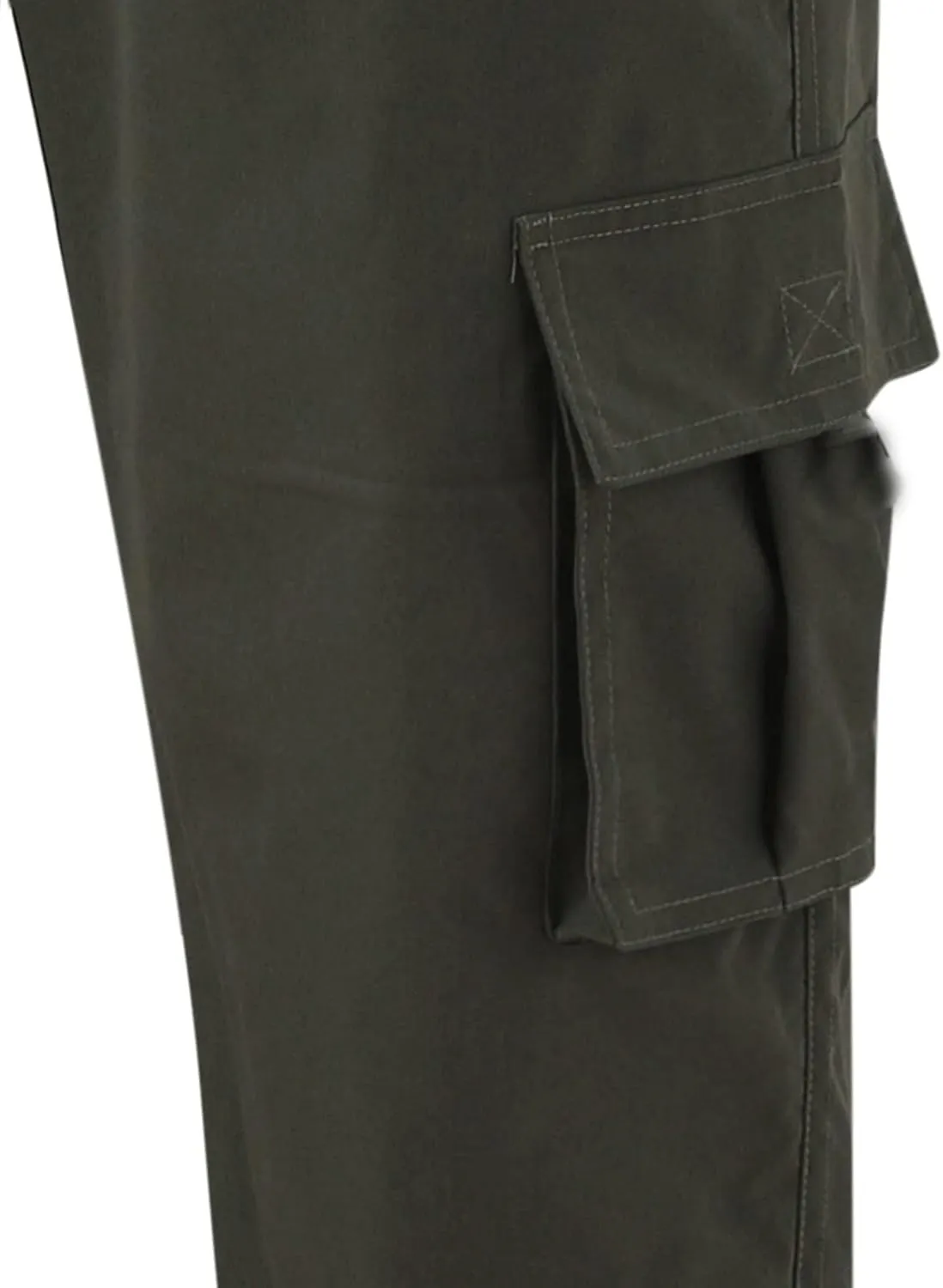 Cargo Pants for Men Relaxed Fit Man Sizes Casual Jogger Pant Men's Fleece Lined Cargo Sweatpants Open Bottom Straight
