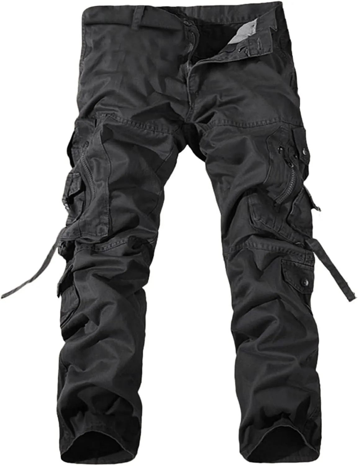 Cargo Pants for Men Relaxed Fit Men's Sweatpants Casual Lounge Cotton Yoga Pants Loose Open Bottom Straight Leg Male
