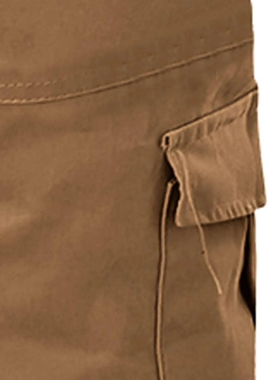 Cargo Pants for Men Relaxed Fit Waist Drawstring Athletic Trousers Casual Stretch Baggy Joggers Pockets Men's Outdoor
