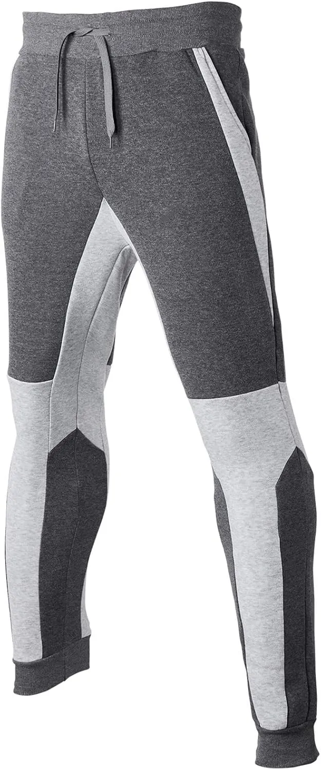 Cargo Pants for Men Relaxed Fit Zipper Pockets Running Athletic Workout Pants Tapered Sweatpants for Men Golf Track
