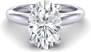 Central Diamond Center VOGUE Simulated diamond Solitaire Engagement Wedding Ring Solid Sterling Silver