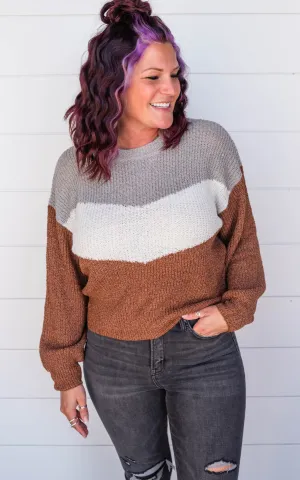 Chevron Colorblock Sweater | FINAL SALE