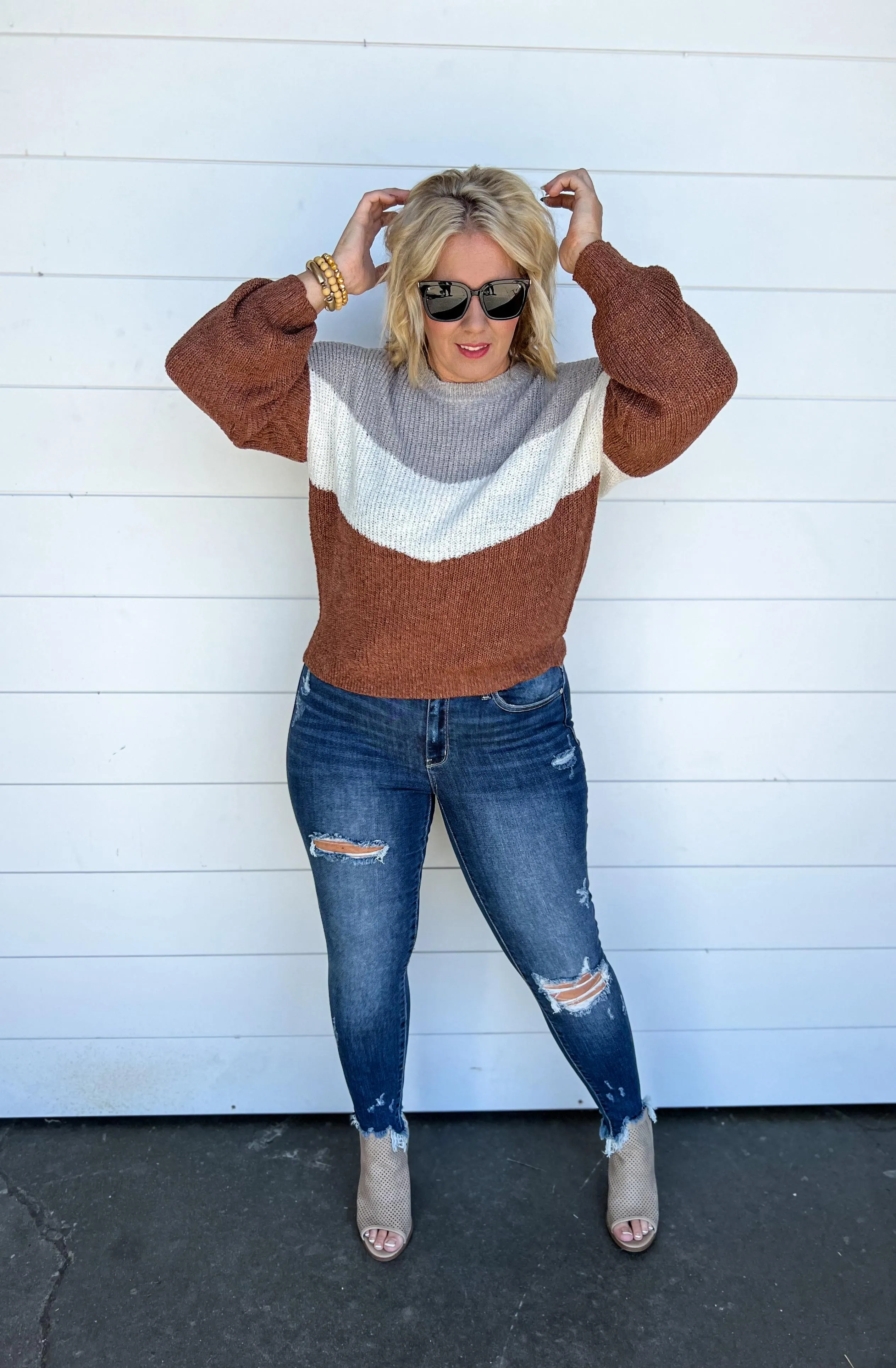 Chevron Colorblock Sweater | FINAL SALE