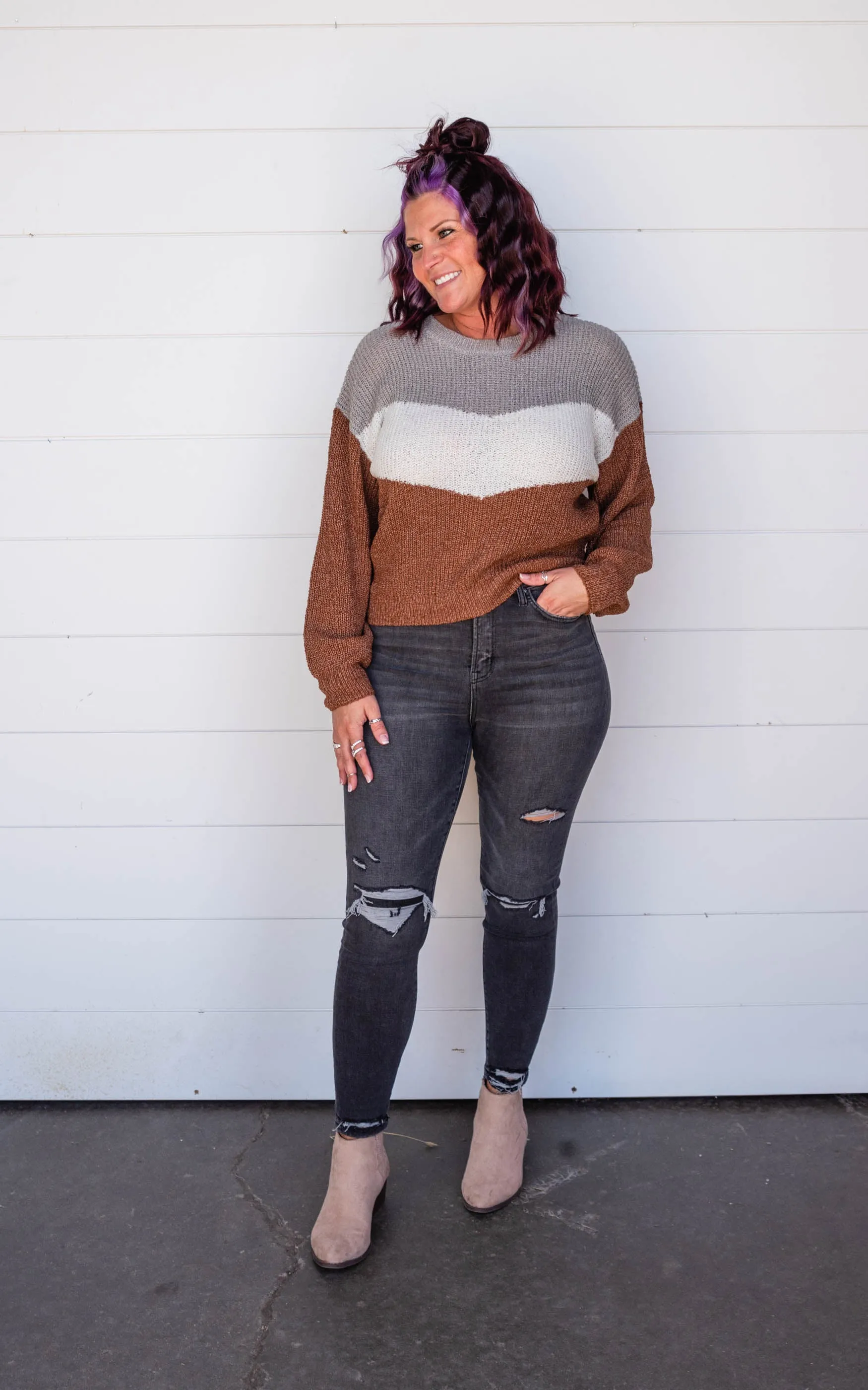 Chevron Colorblock Sweater | FINAL SALE
