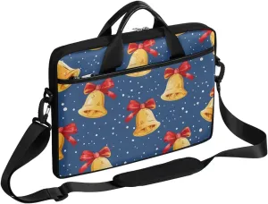Christmas Classic Style Laptop Shoulder Bag Tablet Computer Notebook Sleeve Messenger Bags Carrying Case with Strap Briefcase Tote for 14 15 in Laptops