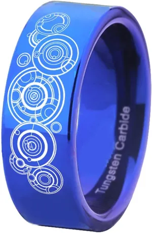 CLOUD DANCER Doctor Who Brand Tungsten Carbide Ring - for Men Women Wedding Ring and Engagement Ring-Free Customized Engraving