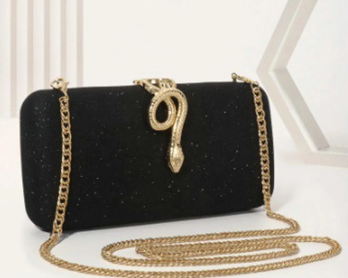 Clutch Purses Women Snake Buckle Sparkly Evening Handbag Formal Cute Evening Clutch Bag for Prom Wedding Party 2025